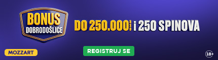 Mozzart Casino i Kladionica bonus dobrodošlice 2026 RS